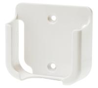 Support mural télécommande - Blanc - Plastique - Compact 55x50x20mm