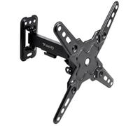 Support Mural - TOOQ - LP1343TN-B - Inclinable - Rotatif - 20 kg - Noir