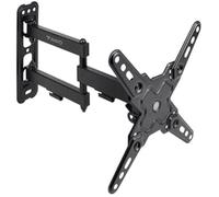 TOOQ LP1345TN-B - Support Mural, inclinable et Rotatif pour écrans 13"-43", Rotatif, jusqu'à 20 kg de Poids, Compatible avec écrans