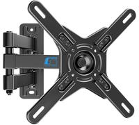 Support Mural Tv 17-42 Pouces, Fixation Murale Tv Orientable Et Inclinable, Accroche Tv Avec Bras Pour Petite Télévision/Pc Écran Plat/Incurvé, Vesa Max De 200X200 Mm, Capacité De 20Kg