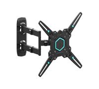 Support Mural TV 32-65 Pouces, jusqu'à 35 kg, VESA 100x100 à 400x400, Inclinable Pivotant M4-B Noir