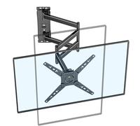 Support Mural TV à Extra Longue Portée 1035 mm, 180° Pivotant Support TV Mural Orientable et Inclinable pour Téléviseurs, Écrans & Monitors 17-50 Pouces LED LCD jusqu'à 30 kg, Max VESA 300x300 mm