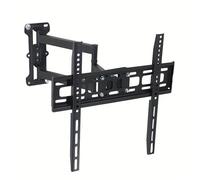 Support mural TV bras articulé inclinable et orientable pour TV LED LG 43UR78 2023 43"" VESA 400X300mm Noir-Yuan Yuan