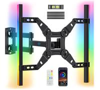 Support Mural Tv Éclairage Led Pour Echo Show 21/15 Et Tvs 12\U2033 À 42\U2033 À 20 Kg Vesa Max. 200 X 200 Mm Support Tv Rétroécla