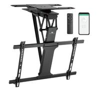 Maclean Support de Plafond TV motorisé 32"-75" | Fonction d'inclinaison et de pivotement motorisée | VESA jusqu'à 600x400 | Télécommande & Contrôle Via l'Application Tuya | Système Anti-Collision