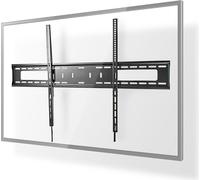 Support mural TV fixe | 60-100" | Poids maximal de l'écran supporté : 75kg | Distance minimale au mur : 30.5mm | Métal / Acier | Noir