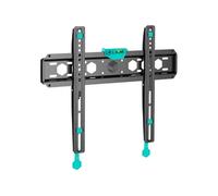 ONKRON Support Mural TV Fixe pour 32-65 Pouces TV & Ecran, Fixation Fixe jusqu'à 56 kg - Accroche Television Mural avec VESA 75x75 - VESA 400x400 mm/Extra Plat FM5-B Noir