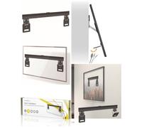 Support mural TV fixe ultra-mince 43 -100" charge75 kg à micro-écartement