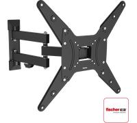 Hama Support mural TV Fullmotion (pour diagonale d'écran de 81 à 165cm (32" à 65"), pour un maximum de 25 kg, VESA jusqu'à 400 x 400, 1 étoile) Noir
