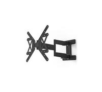 Support mural tv fullmotion, 400x400, 165cm (65"), ultra lg, ultra fin Noir