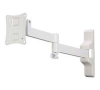 Support mural TV Hama 00108737 25,4 cm (10) - 66,0 cm (26) inclinable + pivotant, rotatif blanc Blanc G