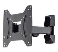 Hama Support mural TV FULLMOTION pour TV écran plat entre 48 cm et 122 cm (19" à 48"), pivotant et inclinable, jusqu'à 20 kg de charge supportée, VESA 200x200, 1 bras, Noir