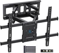 Support Mural TV Inclinable et Orientable pour 37-85 Pouces de Plat LCD LED Téléviseurs, Support TV Mural Jusqu'à 60kg, Max. VESA 600x400mm