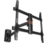 Support Mural TV Inclinable Et Orientable pour Téléviseur Jusqu¿a 58 Pouces ¿ Installation Hyper Facile sur 1 Montant ¿ Ajustement Post-Installation ¿ Cache Câble Intégré - EGMF