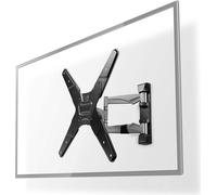 Support mural TV inclinable et pivotant | 23-55 " | Poids maximal de l'écran supporté : 30 kg | Inclinable | Pivotable | Distance minimale au mur : 48 mm | Distance maximale au mur : 410 mm | 3 articu