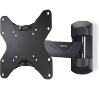 Support Mural Tv Inclinable Pivotant Extensible Garantie 10Ans (Tv 19"" À 48"" 122Cm 35Kg Max, Vesa Jusqu'À 200 X 200, 180°, 2 Articulations, Support Extensible, Cache Câble, Chevilles Fisher) Noir