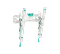 ONKRON Support Mural TV Inclinable pour 32 - 70 Pouces Ecran & TV, Support Mural TV Extra Plat Poids de 60 kg-VESA 75x75 - VESA 400x400 mm/TM5-W Blanc Blanc G