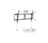 Techly ICA-PLB 590 support pour téléviseur 2,29 m (90``) Noir
