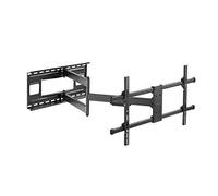 Support Mural TV - LOGILINK - BP0138 - Inclinable - Pivotant - Acier Noir - 43 à 80 pouces