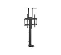 Support Mural TV Motorisé Pour Ecrans Pas Dans l'Armoire 81,3-140cm Capacité 60kg