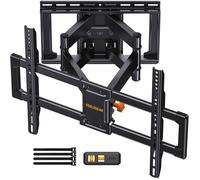 Support mural TV mouvement complet 42-90 pouces, double bras articulé, charge 68 kg, VESA 600x400 mm