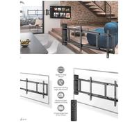 Support mural TV - NEDIS - Pivotant motorisé - 32-75"" - Max. 50 kg - Télécommande