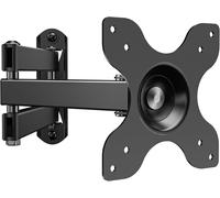 Support Mural TV pour écrans 13 à 32 Pouces LED LCD,Support TV Inclinable et orientable,Support TV Mural avec VESA Max de 100x100mm Capacité Max de 15kg,Noir(Q280)