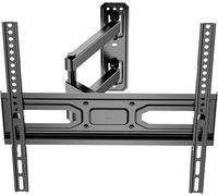 Support Mural Tv Pour La Plupart Des Téléviseurs Incurvés Plats De 32 À 55 Pouces, Support Tv À Bras Articulé À Mouvement Complet Led, Lcd, Oled Jusqu'À 77 Lb, Vesa 400 X 400 Mm (Ftm-1), Noir