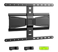 Support Mural TV pour Téléviseurs 43-90 Pouces Jusqu’à 50kg,Fixation TV Murale Inclinable et Orientable avec Profil 1,96cm,Gestion des Câbles Max VESA 400x400mm