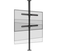 Support mural TV réglable en hauteur pour téléviseurs LED de 32 à 75 pouces, cadre de sol rotatif à 360 degrés, meuble de base pivotant, convient pour écrans LCD, installation facile