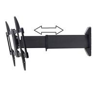Support mural TV - SPEAKA PROFESSIONAL - SP-4930872 - 37-70 pouces - Inclinable - Rotatif - Noir
