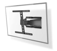 Nedis Support mural TV TVWM5560BK 43–90" mouvement intégral inclinable rotatif 50 kg Noir