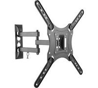 Support Mural Tv Universel Ussb35 Pour écrans De 23 à 55 Pouces Facile à Incliner Ou à Tourner Modèle En Acier Noir 30 Kg Max.