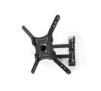 Nedis Support TV mural TVWM1530BK 23-55" Inclinable rotatif 30 kg 70-400 mm Noir