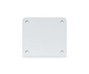 Support Mural Ubiquiti UACC-FM-17cm Polycarbonate/Silicone Blanc 127.7x113.5x5.1mm Compatible UCG-Ultra, UCG-Max, UXG-Max