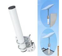Support mural universel en acier inoxydable blanc pour antenne parabolique Starlink V2.