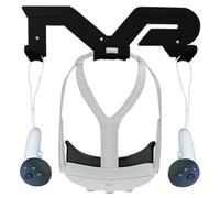 Support mural universel pour casque et manette de réalité virtuelle - Noir - Compatible avec Quest3/Quest2/Quest Pro/Pico4 - Support mural universel pour casque de réalité virtuelle
