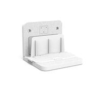 Support mural universel pour décodeur, routeur, modem optique, commutateur, écran sans fil, blanc