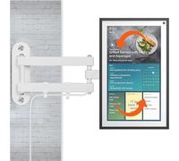 Support mural universel pour écran TV Show 15, support réglable pivotant et inclinable pour TV 13-30" 100 x 100, 75 x 75 mm (blanc)