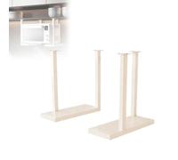 Support mural universel pour four à micro-ondes - Étagère murale suspendue pour cuisine - Support robuste pour micro-ondes, four ou grille-pain(White,L)