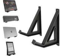 Support Mural Universel pour Tablette, Clavier, Ordinateur Portable, Liseuse Compatible avec iPad, Logitech, Razer, Samsung Installation Adhésive ou Vissée, pour Appareils Épaisseur < 3cm