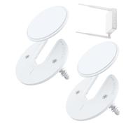 Support mural universel pour tablette - Support rotatif sans cadre, support mural en ABS pour tablettes, liseuses, routeurs et boîtes de télévision, étagère gain de place en noir /