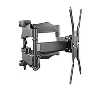 Support mural universel pour TV à mouvement complet - Support articulé pivotant et inclinable pour écrans plats, solution peu encombrante pour le divertissement à domicile