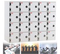 Support Mural verrouillable pour téléphone, 50 Compartiments, en Acrylique Blanc, avec onvient aux usines et aux salles d'examen, boîte de Recharge sécurisée pour téléphone.