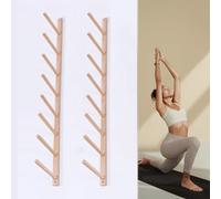 Support Mural Vertical en Bois pour Tapis de Yoga, 2 à 9 Couches, pour Salle de Sport à Domicile, Studio de Yoga, présentoir pour Tapis de Yoga, Rangement d'équipement (Taille : 8 Couches, 141 cm)
