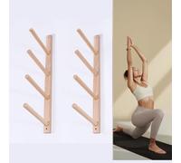 Support Mural Vertical en Bois pour Tapis de Yoga, 2 à 9 Couches, pour Salle de Sport à Domicile, Studio de Yoga, présentoir pour Tapis de Yoga, Rangement d'équipement (Taille : 4 Couches 73 cm (28 3