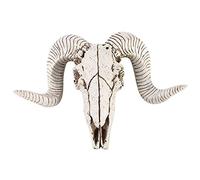 Support mural VOANZO en résine en forme de crâne de chèvre pour décoration murale de maison, bar, restaurant, hôtel.