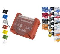 Support mural « Wall » pour 18 shellys : 1 Gen3, 1PM Gen3, 2PM Gen3, i4 Gen3, Plus 1, Plus 1PM, Plus 2PM, Plus i4, Plus 0-10 V, Wave 1PM, Wave 2PM, Wave Shutter, Wave i4 (rouge prime)