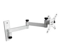 Support Murale TV, Inclinable Orientable Fixation Extensible Support TV pour écrans 13-32 Pouces LED LCD et courbé, Capacité Max de 12kg, VESA 75 100 Blanc Modèle : L52W