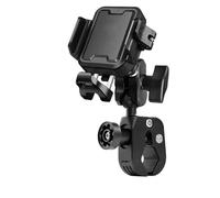 Support Navigateur GPS Support Navigation Réglable Antivol À Dégagement Rapide Moto Support Téléphone Absorbant Les Chocs Chargeur Type C Barre Support Navigation GSP(Uncharged - Black C)